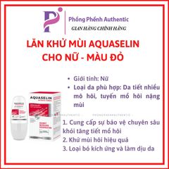 Lăn khử mùi đặc trị Aquaselin Specialist anti-perspirant 50ml