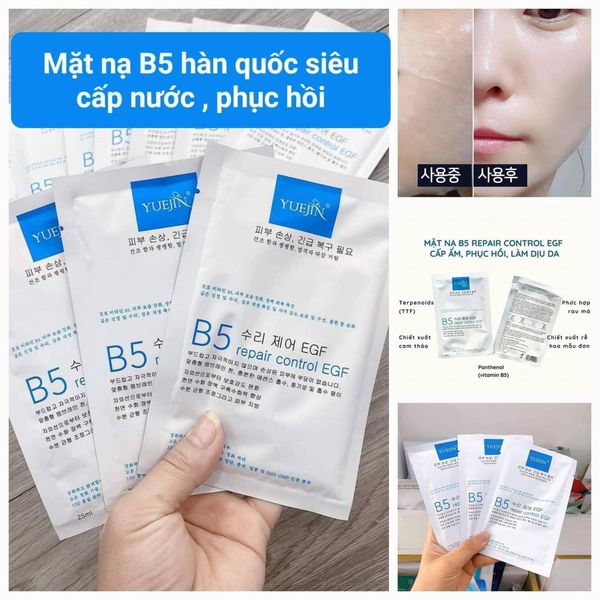 MẶT NẠ YUEJIN B5 REPAIR CONTROL EGF MASK, LIPOSOME PP MASKMẶT NẠ YUEJIN ...