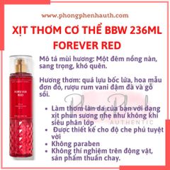 XỊT THƠM CƠ THỂ BATH & BODY WORKS BODY MIST 236ML