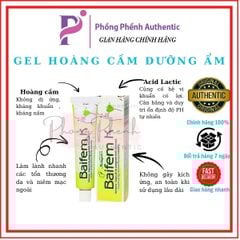 Kem Bôi Đa Năng Baifem K - Gel Dưỡng Ẩm Hoàng Cầm, Bảo vệ, Dịu Nhe, Da Cơ Địa, Chàm Sữa, Mẩn Ngứa (Tuýp 40g)
