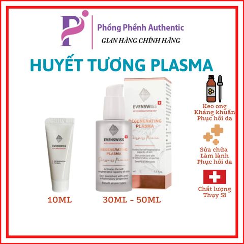 [Minisize 10ml] Huyết tương phục hồi da Evenswiss Regenerating Plasma đủ size - PHỒNG PHỀNH