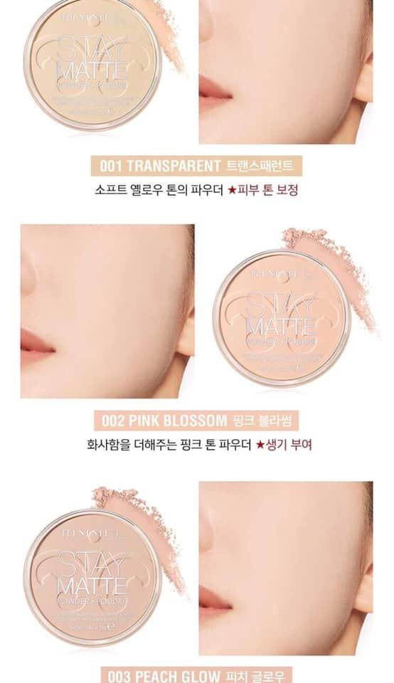 Phấn phủ Rimmel London Stay Matt Pressed Powder fullsize - PHỒNG PHỀNH