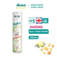 DẦU GỘI KHÔ BATISTE DRY SHAMPOO 200ML