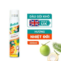 DẦU GỘI KHÔ BATISTE DRY SHAMPOO 200ML
