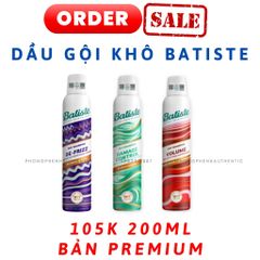 DẦU GỘI KHÔ BATISTE DRY SHAMPOO 200ML