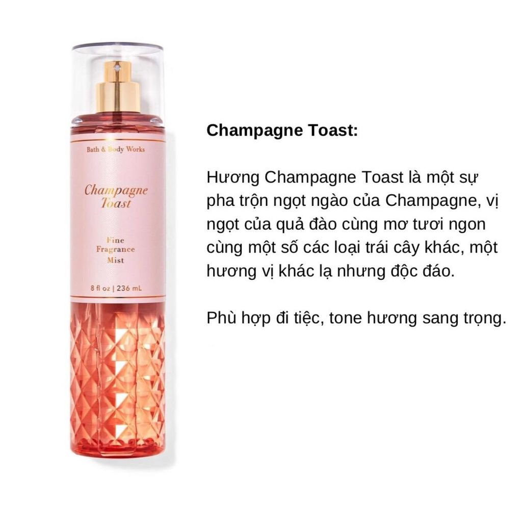 XỊT THƠM CƠ THỂ BATH & BODY WORKS BODY MIST 236ML