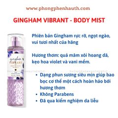 XỊT THƠM CƠ THỂ BATH & BODY WORKS BODY MIST 236ML