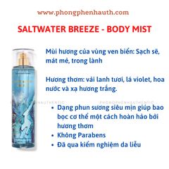 XỊT THƠM CƠ THỂ BATH & BODY WORKS BODY MIST 236ML