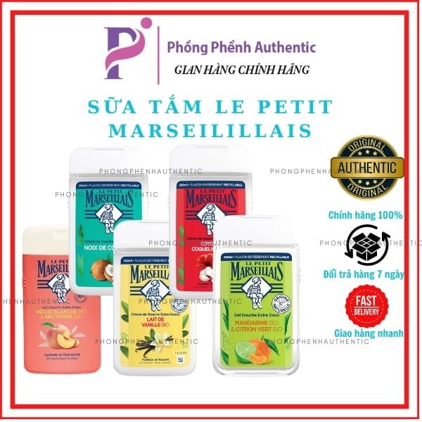 Sữa tắm thiên nhiên Le Petit Marseillais chính hãng Pháp siêu thơm siêu lành tính - PHỒNG PHỀNH