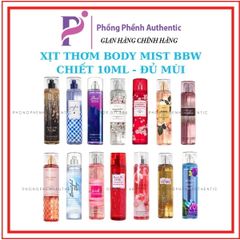 (Đủ mùi) BEST SELLER 10ml xịt thơm toàn thân body mist Bath & Body Works - PHỒNG PHỀNH