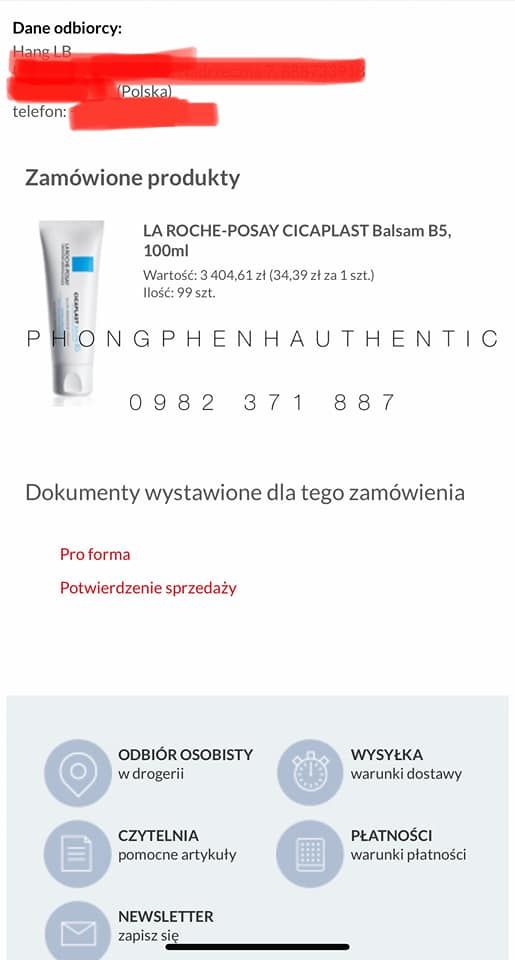 Kem dưỡng phục hồi da La Roche Posay Cicaplast Baume B5