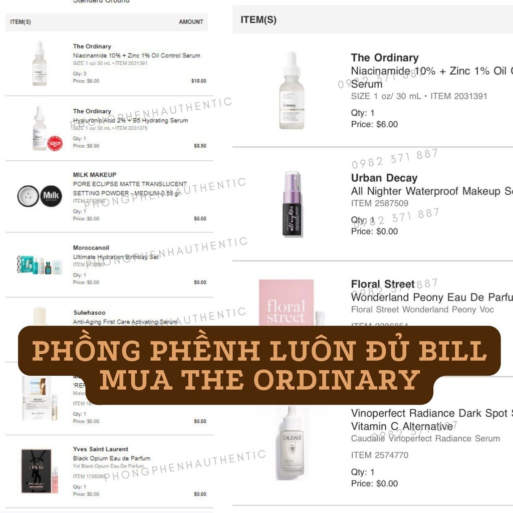 Tinh chất dưỡng The Ordinary Niacinamide 10% + Zinc 1% 30ml