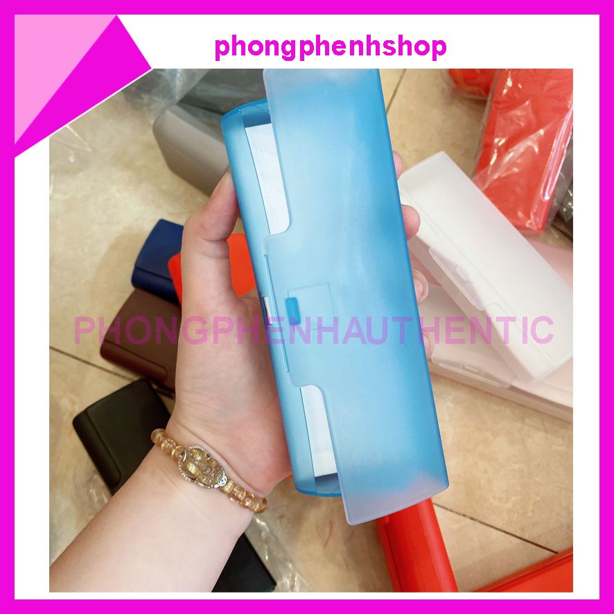 Hộp nhựa đựng kính - Nắp gập - Tặng kèm khăn lau kính _RANDOM MÀU