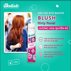 DẦU GỘI KHÔ BATISTE DRY SHAMPOO 200ML