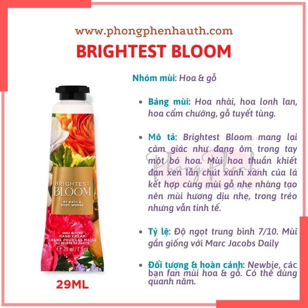 KEM DƯỠNG DA TAY BATH &BODY WORKS TUÝP 29ML