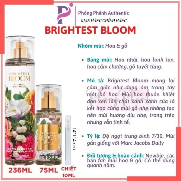 XỊT THƠM CƠ THỂ BATH & BODY WORKS BODY MIST 236ML