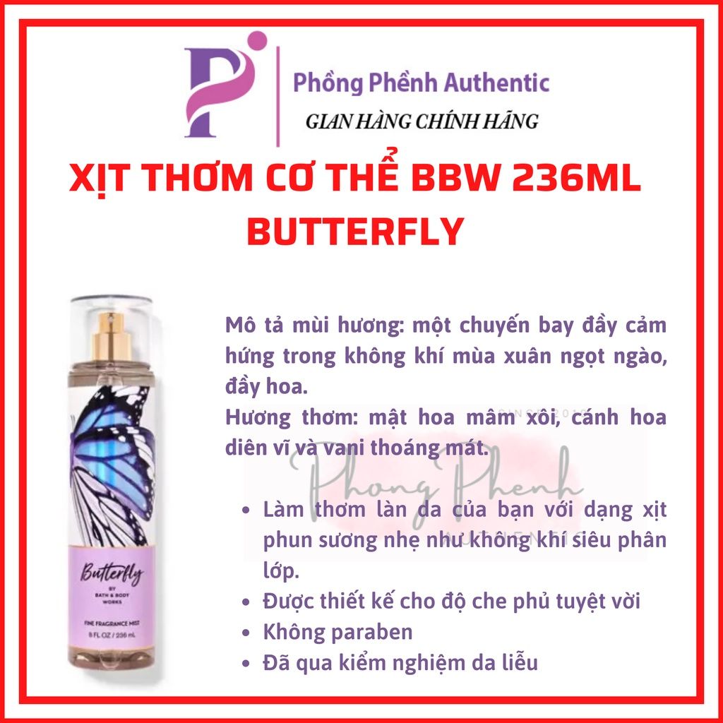 (Đủ mùi) BEST SELLER 10ml xịt thơm toàn thân body mist Bath & Body Works - PHỒNG PHỀNH