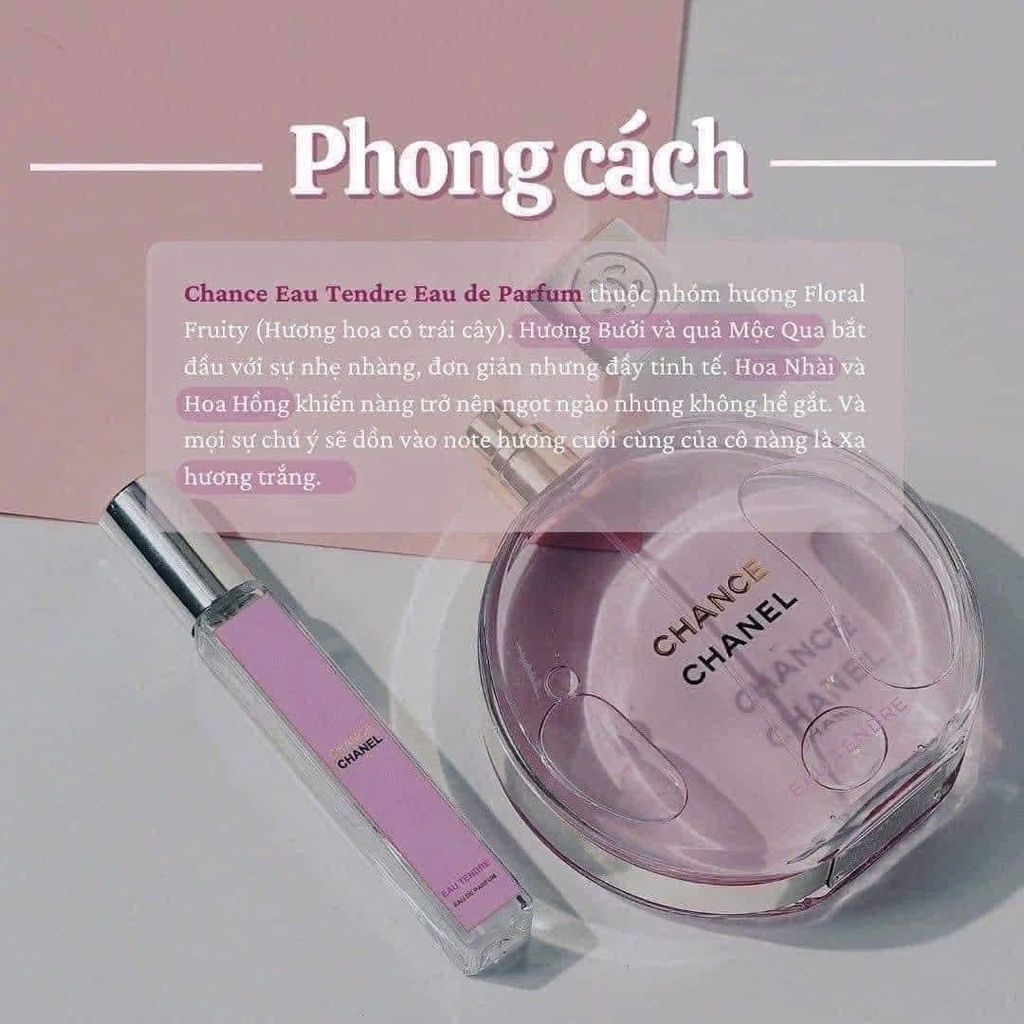 NƯỚC HOA CHANEL CHANCE EAU TENDER EDP 100ML