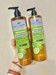 SET DẦU GỘI - XẢ GỪNG/ARGAN OIL GINGER BOOTS MATURE'S SERIES MOISTURISED HAIR & SOOTHED SCALP CHAI 480ML