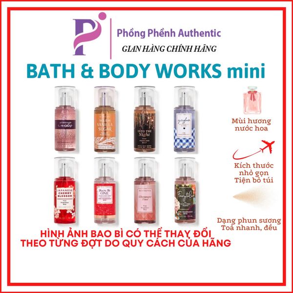 XỊT THƠM CƠ THỂ BATH & BODY WORKS BODY MIST TRAVEL SIZE 75ML
