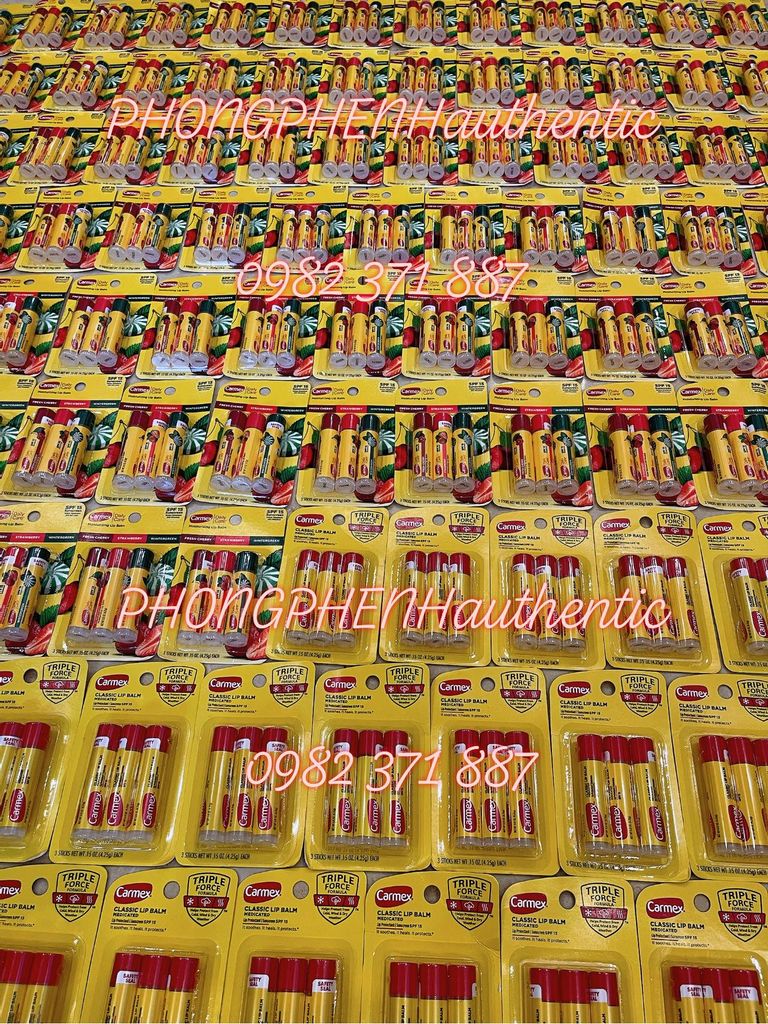 Set 3 cây son dưỡng Carmex Lip Balm mua sale
