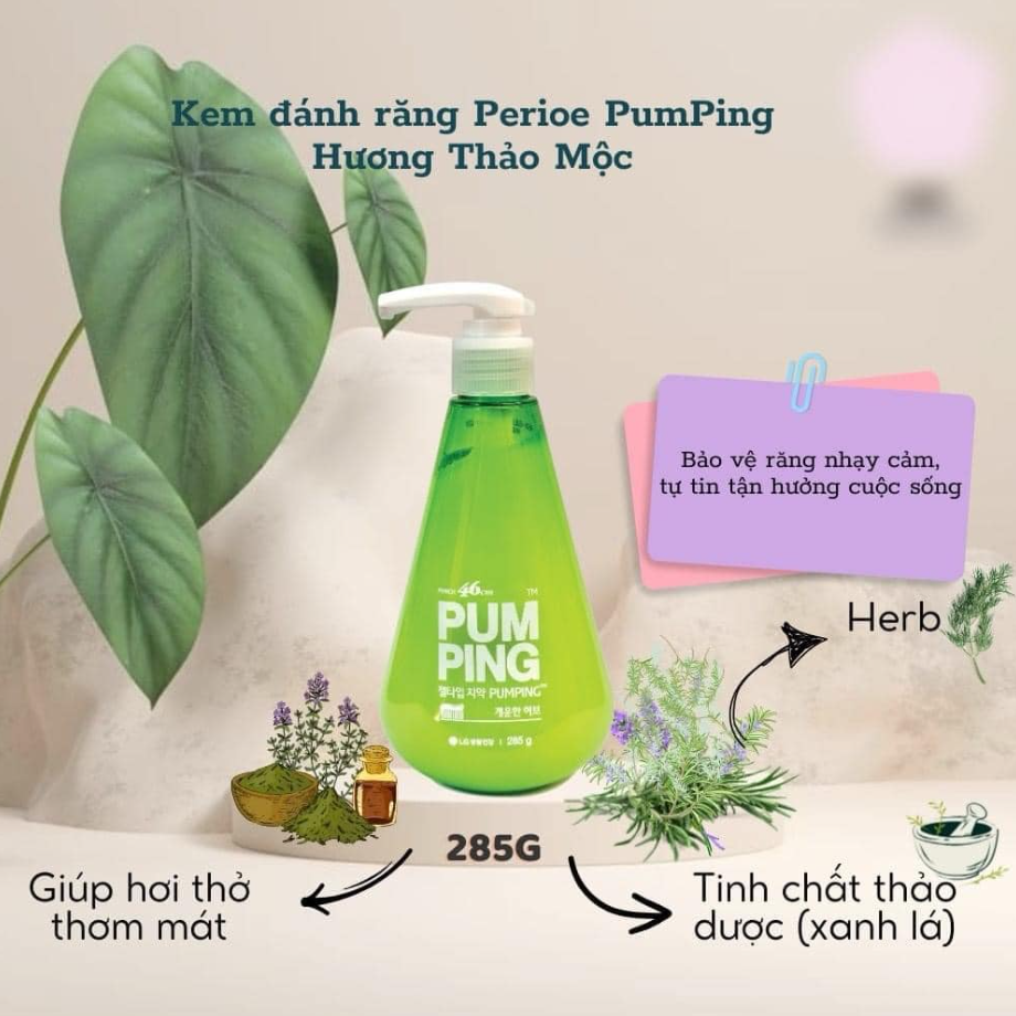 Kem Đánh Răng PERIO PUMPING Hàn Quốc 285g