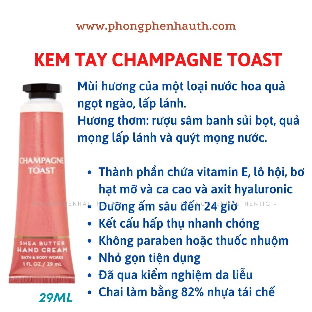 KEM DƯỠNG DA TAY BATH &BODY WORKS TUÝP 29ML