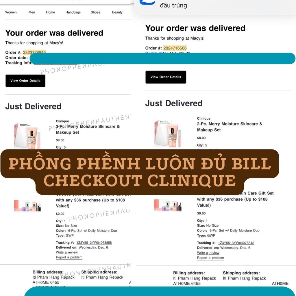 Minisize - SET CLINIQUE GIFT  6 MÓN - PHỒNG PHỀNH