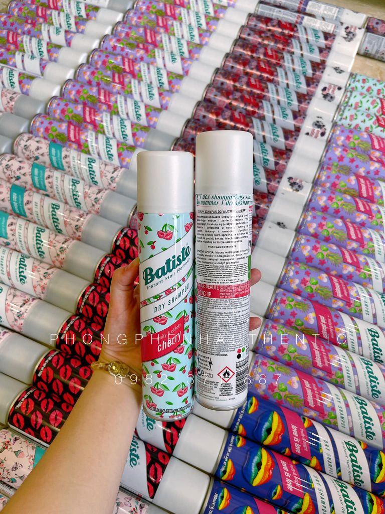 DẦU GỘI KHÔ BATISTE DRY SHAMPOO 200ML