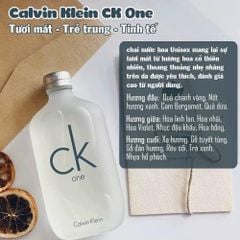 Nước hoa Nam - Nữ Unisex CK One - CK Be đủ size 100ml , 200ml - PHỒNG PHỀNH
