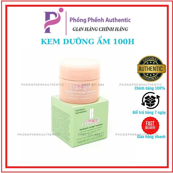 KEM DƯỠNG ẨM  CLINIQUE MOISTURE SURGE 100H 5ML - 15ML- 30ML