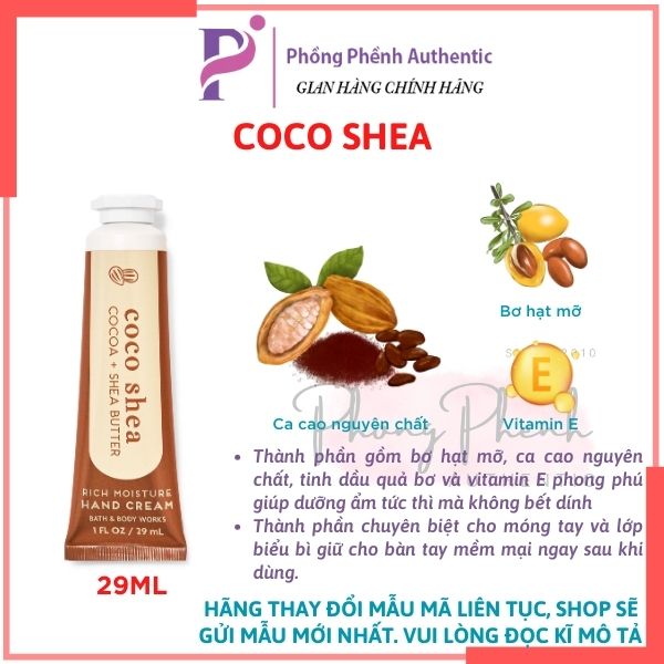 KEM DƯỠNG DA TAY BATH &BODY WORKS TUÝP 29ML