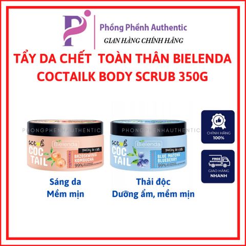 Tẩy da chết toàn thân Bielenda Coctailk Body Scrub 350gr - thuần chay