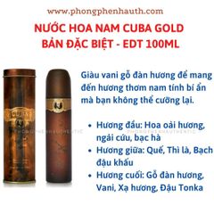 Nước hoa Nam Cuba Gold - Cuba Magnum Eau de Toilette Spray 35ml - 100ml - 130ml - PHỒNG PHỀNH