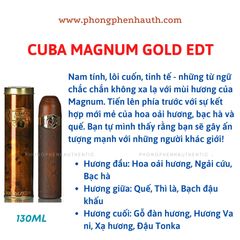 Nước hoa Nam Cuba Gold - Cuba Magnum Eau de Toilette Spray 35ml - 100ml - 130ml - PHỒNG PHỀNH