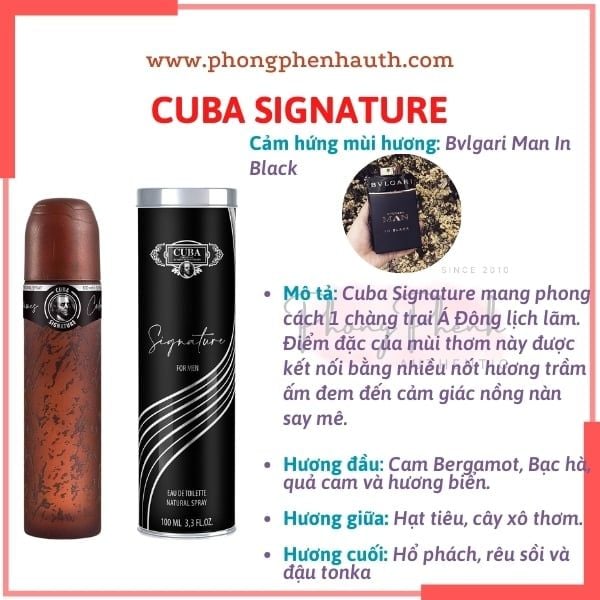 Nước hoa Nam Cuba Gold - Cuba Magnum Eau de Toilette Spray 35ml - 100ml - 130ml - PHỒNG PHỀNH
