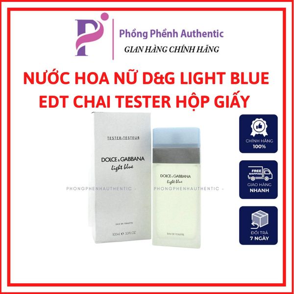 NƯỚC HOA NỮ D&G LIGHT BLUE EDT 100ML FULL SEAL - TESTER CÓ BOX
