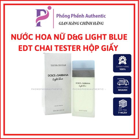 NƯỚC HOA NỮ D&G LIGHT BLUE EDT 100ML TESTER CÓ BOX