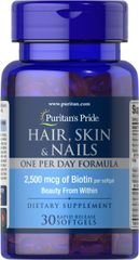 VIÊN UỐNG ĐẸP DA TÓC MÓNG  PURITAN'S PRIDE HAIR, SKIN NAILS