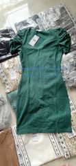 VÁY NỮ MANGO AUTH RUCHED SLEEVE DRESS