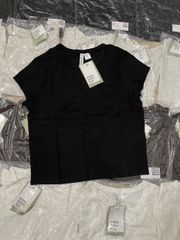 ÁO THUN NỮ H&M CỘC TAY DÁNG NGẮN