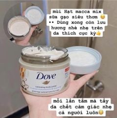 TẨY DA CHẾT TOÀN THÂN DOVE HŨ 225ML BẢN ĐỨC