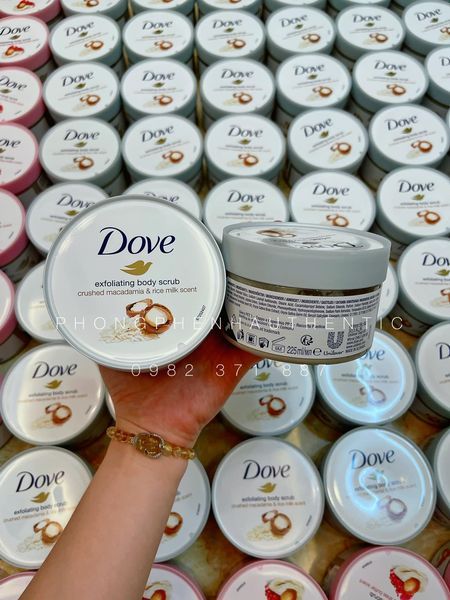 TẨY DA CHẾT TOÀN THÂN DOVE HŨ 225ML BẢN ĐỨC