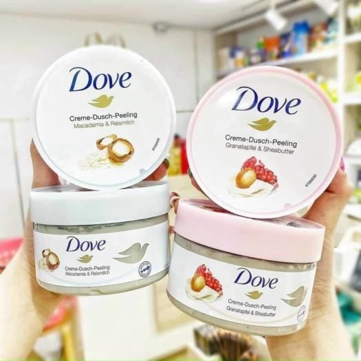 TẨY DA CHẾT TOÀN THÂN DOVE HŨ 225ML BẢN ĐỨC