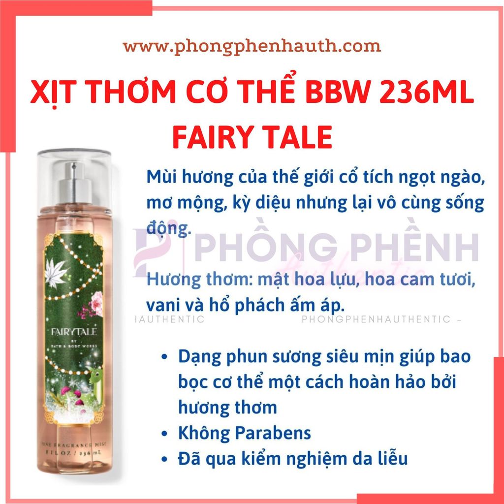 (Đủ mùi) BEST SELLER 10ml xịt thơm toàn thân body mist Bath & Body Works - PHỒNG PHỀNH