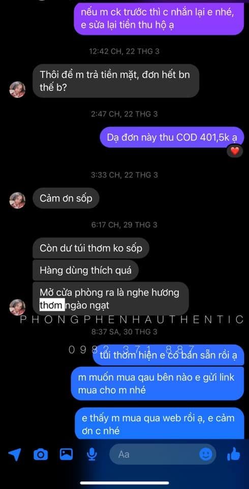 Túi thơm nước hoa Hygiene cô đặc Thái Lan