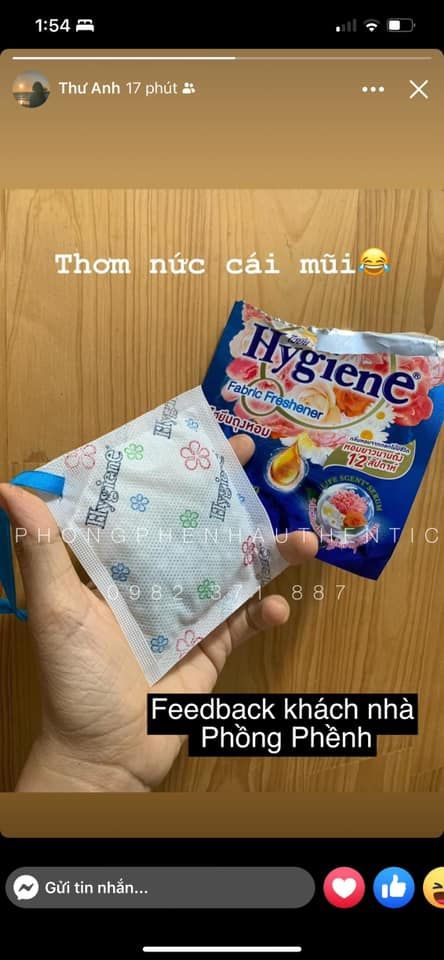 Túi thơm nước hoa Hygiene cô đặc Thái Lan