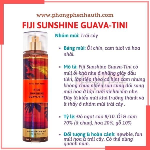 (Đủ mùi) BEST SELLER 10ml xịt thơm toàn thân body mist Bath & Body Works - PHỒNG PHỀNH