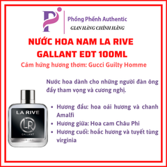 NƯỚC HOA NAM LA RIVE FOR MEN EDT CÁC MÙI MUA SALE