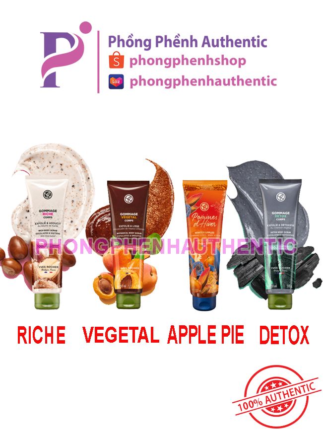 Tẩy da chết toàn thân Yves Rocher Body Scrub 150ml - 75ml